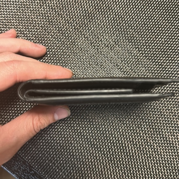 Full leather bifold wallet with money clip! (Used less than a week) - Picture 2 of 6